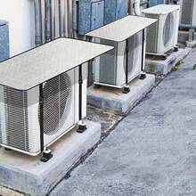 1件耐用阻燃空調外罩，附固定扣環，防曬防雨，用於維護戶外空調設備，戶外空調保護罩，加強邊緣設計，耐候罩 - A - 查看 2