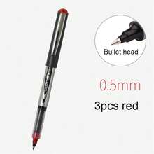 3 chiếc bút bi mực nước thẳng màu trắng tuyết, bút bi đầu nhọn, bút bi gel, dụng cụ văn phòng phẩm, bút học sinh, bút ký tên. - Bộ - Xem 9