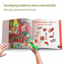 Libro de actividades Focus Quest, Libro de práctica de búsqueda de objetos ocultos, Actividades de entrenamiento de enfoque visual y concentración - Multicolor - Ver 3