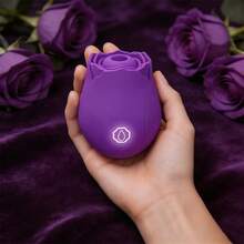 Rose Sex Toy For Women: Clitoral Vibrator With Quiet 8 Sucking & Vibrating Functions, Nipple Teasing Clitoris Stimulator For Sexual Pleasure Adult Toy For Couples, Clitoral Stimulation, Solo Play, Elegant Vibrator, Discreet Design - 紫色的 - 查看 10