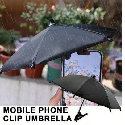 1pc Portable Phone Holder Umbrella, Waterproof Anti-Glare Cute Parasol With Phone Holder, UV Protection Mini Umbrella, Suitable For Light Rain, Universal Phone Sun Shade, Outdoor Anti-Glare Phone Sun Visor, Travel Essential, Fitness & Study Accessory, Vacation & Camping Necessity, Spring & Summer Selection, Bridesmaid Gift, Room Decor, Beach, Travel, Suitable For Men & Women, Vacation, Women's Day, Wedding Favor, Y2K, Bedroom, Women's Car Accessory, Kitchen Decor