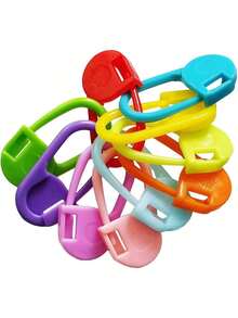 120pcs/Box Fabric Crochet Stitch Markers With Storage Box, Suitable For Knitting, Crochet And Handmade Sewing Tools (10 Colors Randomly Shipped) - A - View 9