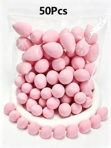 50/20/10/1pc Mini Makeup Blending Sponges, Perfect For Liquid, Cream And Powder Foundations, Multiple Colors Available, Latex-Free, Dry And Wet Use, Suitable For All Skin Types - Multicolor - View 13