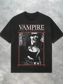 playeras de mujer 2026 Retro Vampire The Masquerade Vampire T-shirt Y2K Retro Punk Style T-shirt  Pure Cotton Couple All-Season Streetwear Shirt - Negro - Ver 1