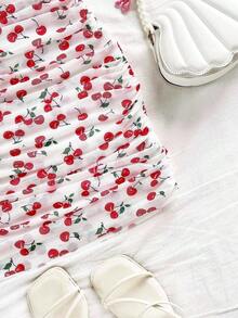 Vestido mini ajustado de punto rojo con hombros descubiertos para mujer, diseño con espalda calada, adecuado para vacaciones, citas, té de la tarde, temporada de bodas, playa, crucero, vacaciones en la ciudad, vacaciones bohemias, festivales de - Multicolor - Ver 5