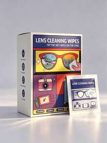 100pcs Anti-Fog Glasses Cleaning Wipes, Wet Wipes, Anti-Fog Agents, Disposable Lens Cleaning Cloth, Camera Lens, Long-Lasting Cleaning Wet Wipes For Computer Screen, Mobile Phone Screen, Mirror, Glass, Travel Essential - Multicolor 3 - View 1