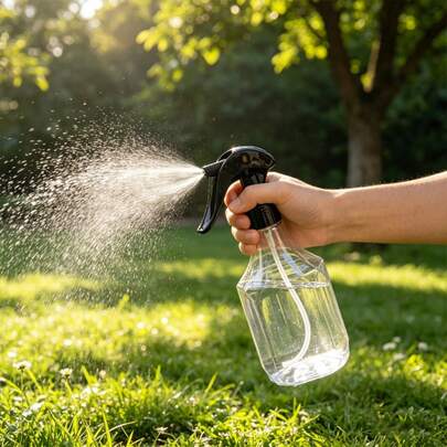 1pc Fine Mist Handheld Spray Bottle With Adjustable Nozzle - Top Pump, Pressure Watering Can Suitable For Indoor/Outdoor Gardening, Home Cleaning Essential