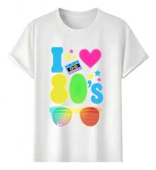 Camiseta Muscle Freaks Me Encantan las Gafas Estilo Años 80 Retro Vintage - Blanco - Ver 5