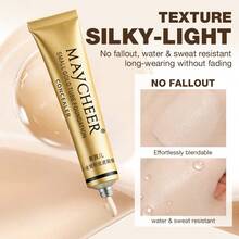 Small Tube High Coverage Concealer, Hides Acne Marks, Dark Circles, Tattoos, Long-Lasting Waterproof Foundation Cream - Multicolor - View 7