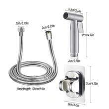 Pet-Friendly 304 Stainless Steel Shower Sprayer - Gentle Water Flow Cares For Pets' Fur, Easy To Rinse Off Foam, Makes Bathing Hassle-Free, Available In Multiple Sizes - Silver - View 11