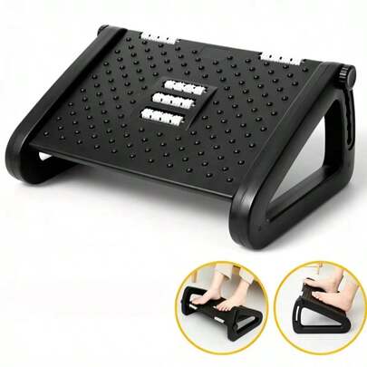 1 pieza Masajeador de pies ergonómico y ajustable en altura, adecuado para oficina/estudio/sala de estar, alivia la fatiga, regalo perfecto de vacaciones para líderes y familiares