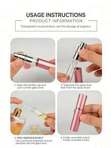 14/7/5/3/1 Stück 10ml/0,34oz & 5ml/0,17oz Ultra-feine Zerstäubung Langzeitrohr Parfümzerstäuber, tragbare Reise Drucksprühflasche, für Damen Feuchtigkeitspflege Kosmetik, Herren Urlaub Camping, Outdoor Reise und Festival Utensilien. - Verschiedenfarbig - Übersicht 3