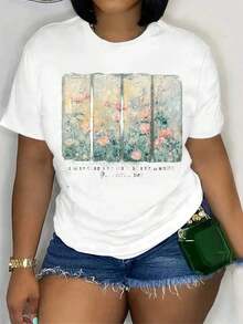 1 camiseta cristiana con el texto "Sus misericordias son nuevas cada mañana", camiseta con versículo bíblico, regalo religioso para mujeres, camiseta floral de Jesús, fe cristiana, 180g, 100% algodón, los diseños están impresos. Unisexo. - Blanco - Ver 7
