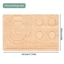 KLONKEE Tablero de diseño de joyería de bambú, tabla de cuentas de madera, para manualidades con cuentas, bandeja para hacer pulseras y collares, ideal para regalos de San Valentín, Navidad y Año Nuevo, manualidades, suministros de costura, exhibidor de regalos con cuentas, bandeja para colocar cuentas sueltas - Pulsera, collar, placa de cuentas - Ver 15