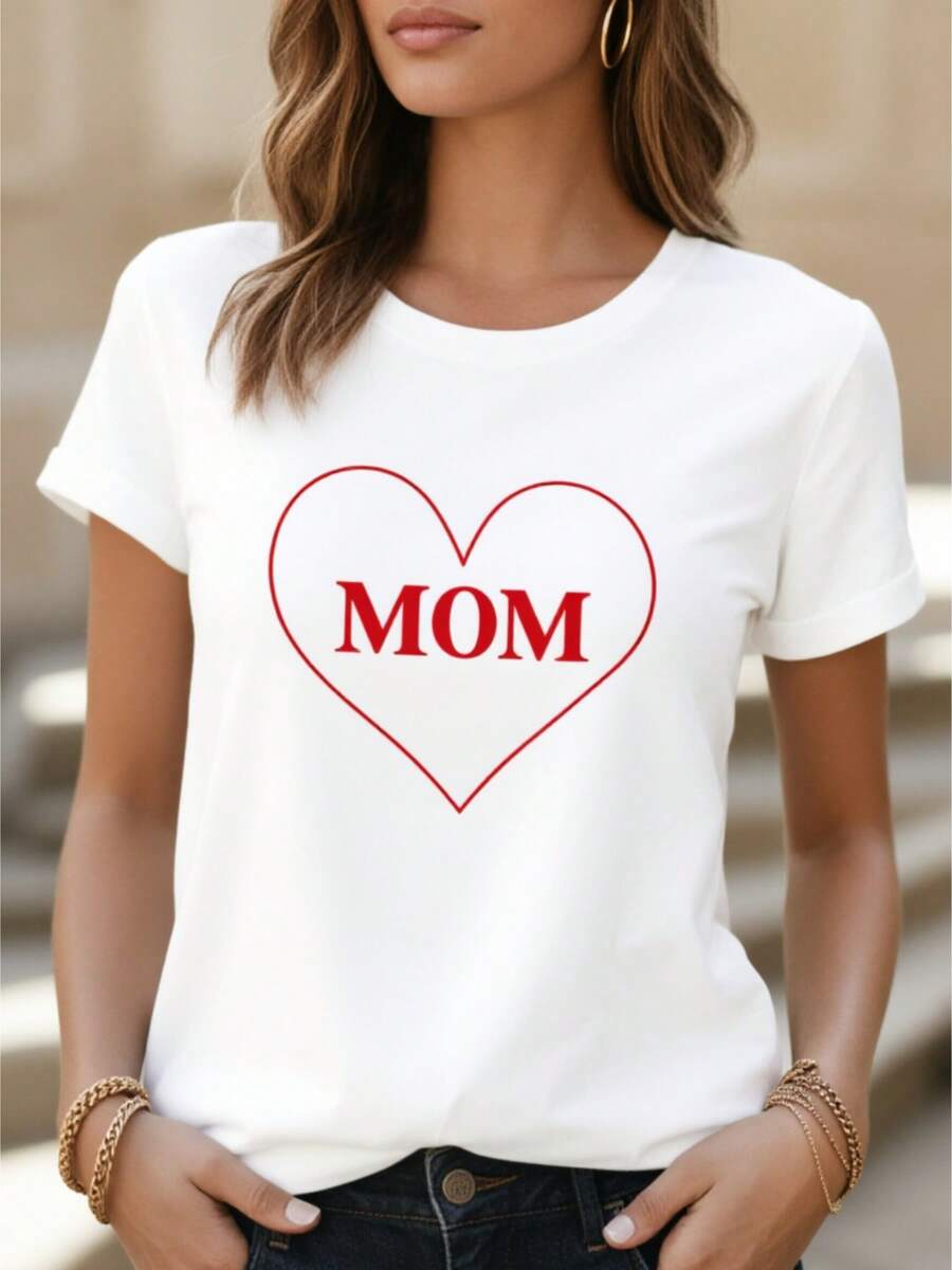 Camiseta de manga corta cuello redondo blanco sobredimensionado de las mujeres - suave transpirable suelto uste - línea blusa-compatible superior adecuado para el hogar, vies, S, ropa cajera casual, regalo lavable a la máquinara el Día de la Madre y lascua