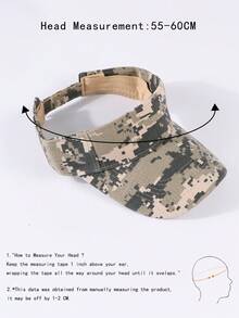 1pc Women's Casual Camouflage Pattern Baseball Cap, Suitable For Daily Use - Empty Hat - View 5