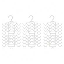 1/3 pièces Cintre multi-étages en plastique pour débardeurs, organisateur d'soutien-gorge économisant l'espace avec 18 crochets faciles d'accès. Porte-vêtements antidérapant pour camisoles, barres, cravates. Parfait pour le placard, la penderie, la maison, le dortoir, la chambre. Fournitures de rangement et d'organisation pour la maison - Voir 13