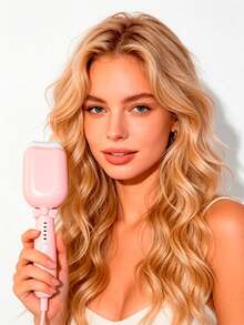 Portable Kitten Hair Curler Ceramic Pink/Cream Pro - Pink - View 8
