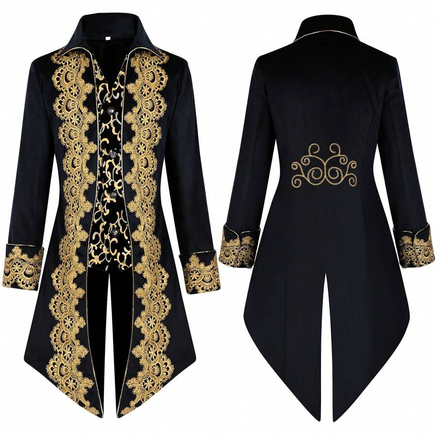 Cosplay Clothing - Lace Tuxedo Style 2 Black - View 1
