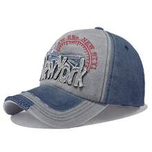 Vintage Washed Baseball Cap, Retro Color Block Snapback Hat, Unisex Outdoor Travel Couple Cap, Adjustable Size, Suitable For All Seasons - 85 - View 15