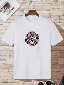 New Shirt With  Face For Women - [白色的] - 查看 5