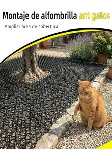 8片装猫咪驱避垫，室内宠物训练垫，猫咪驱避器，室内可驱赶猫咪及其他动物，四季皆宜，室外可用于花园和围栏，配有8个钉子 - 均碼 - 查看 4