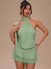Women Tops - Mint Green - View 4