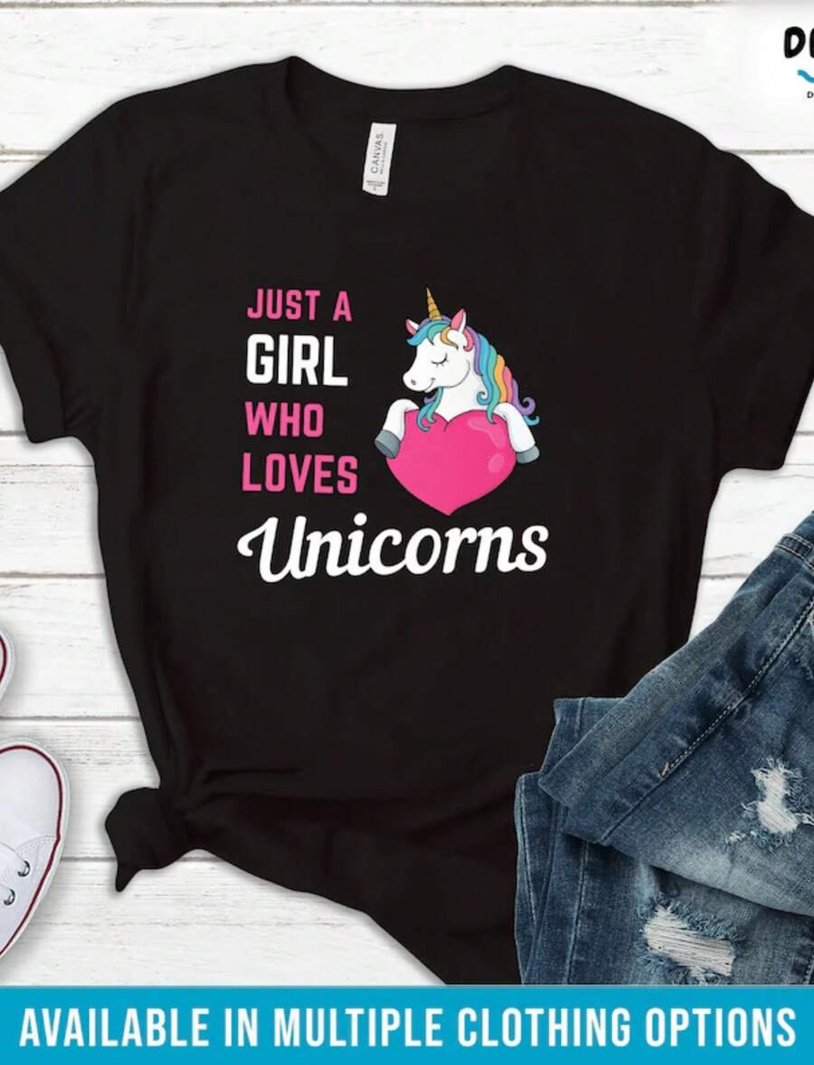 1 Unicorn Nurse T-Shirt, RN T-Shirts, Gifts For Nurses, Unicorn Nurse T-Shirt, Registered Nurse T-Shirt, Unicorn Art, 180g 100% Cotton - 黑色 6 - 查看 1