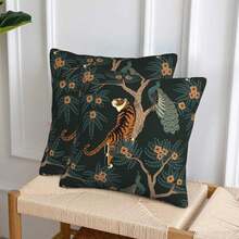 Leopard Print Pillow Covers 18x18 In Couch Cheetah Print Pillow Sets Of 2 Modern Decorative Square Throw Pillows Home Living Room Bedroom Bed Cushion Outdoor - 款式H - 查看 4