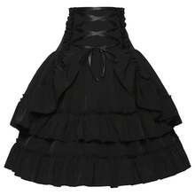 Cosplay Clothing - Court-style Midi Skirt - Black - View 9