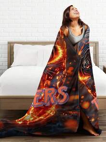 Auburn Merch Tigers Throw Blanket Warm Blankets Breathable Air Conditioner Blanket For Car Classic Outdoor Blankets For Picnic For All Season - 黑色 - 查看 4