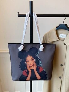 Large Capacity Handbag For Women, New Arrival Minimalist Commuting Shoulder Tote Bag - Multicolor - View 9