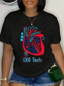 Women T-Shirts - Black - View 1
