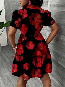 Women Plus Size Sports Dresses - Multicolor 2 - View 3