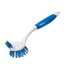 1/2 bàn chải cọ rửa chất lượng cao có tay cầm, bền bỉ, làm sạch sâu, thích hợp để làm sạch nồi, chảo, bồn rửa và mặt bàn trong nhà bếp và phòng tắm, dụng cụ vệ sinh, màu xanh dương - Màu xanh dương (Một cỡ) - Xem 11