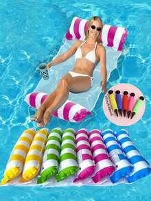 1pc Dual-Tube Inflatable Pool Float Lounger, Summer Water Fun Accessory - A - View 7
