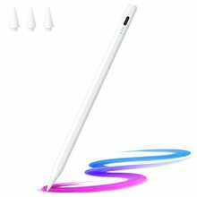 Smart Digital Pen Compatible With Android And IOS, High Precision Fine Tip, Rechargeable For Tablets And Cell Phones, Writing, Drawing, And Design. Includes 2 Free Tips. - White - View 6