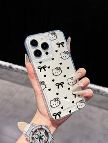 Miniso Hello Kitty 透明全包手机壳，兼容 iPhone 17 Pro Max、17、16 Pro Max、15 Pro Max、16 Pro Max、14、13、12、11、14 Pro、15 Plus、12 Pro、16 Plus、XS、14 Pro Max、13 Pro 及其他型号，卡通图案 - 彩色 - 查看 4
