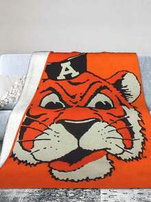 Auburn Merch Tigers Throw Blanket Warm Blankets Breathable Air Conditioner Blanket For Car Classic Outdoor Blankets For Picnic For All Season - màu đen - Xem 3