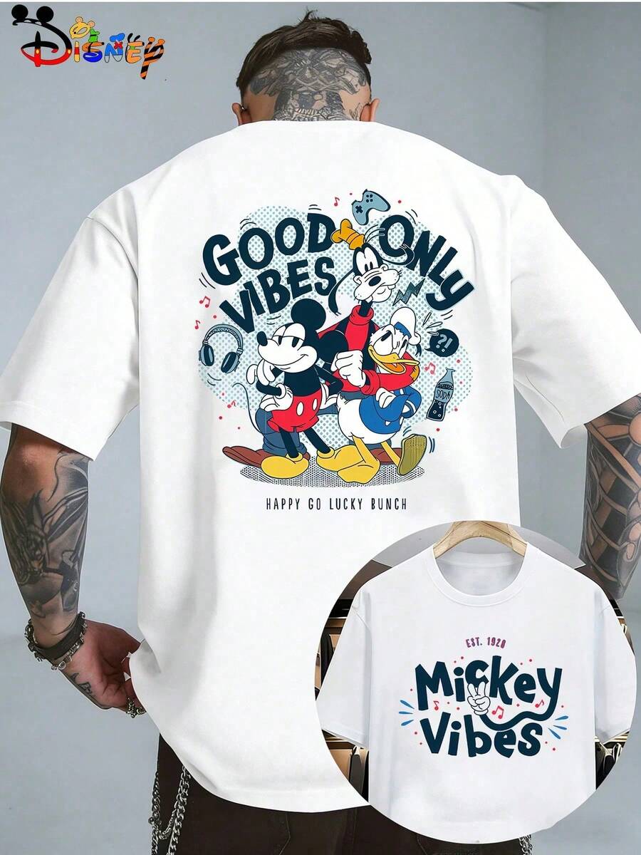 Disney Toy Story Aliens Graphic T-Shirt, Classic Short-Sleeved Crew Neck T-Shirt With A Cute Alien Claw Machine Print, Soft, Breathable 100% Cotton Top For Everyday Wear, Inspired By The Disney Toy Story Cartoon, Perfect Gift For Disney Fans, Simple Basic T-Shirt For Men And Women, Great Gift For Birthdays, Christmas, Halloween And Other Holidays, Suitable For Home, Outings, School And Daily Commute, Fashionable Casual T-Shirt With A Cute Cartoon Print - trắng - Xem 1