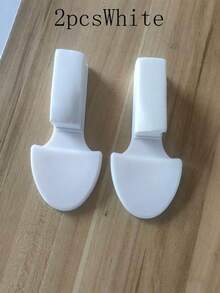 2入白色馬桶增高墊，附翻轉扶手便攜式馬桶座墊 - A - 查看 6