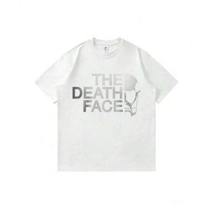 Nueva camiseta de manga corta 2026Attacks-On-Titan-Colossals-Titan-Face-Logo-With-The-Death-Face-Text 2026 Japanese Anime Men's T-Shirts Funny Cute Cartoon Women T-Shirt Short-Sleeved T-Shirts Graphic Tees Kawaii Printed T-Shirts Graphic T-Shirts Crew Neck 100% Cotton,Camiseta con estampado de anime japonés, regalo de San Valentín, estampado estilo K, estampado de cantante masculino joven, camiseta gráfica para mujer,Camiseta de moda para hombre - Blanco - Ver 1