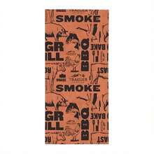 1pc Traeger BBQ Smoker Butcher Pattern Microfiber Beach Towel – Quick Dry, Absorbent, Soft & Lightweight Outdoor Travel, Camping, And Seaside Vacations, Modern Style With Bold  Design, Camping Gear - 60*30吋(156*77公分) - 查看 7