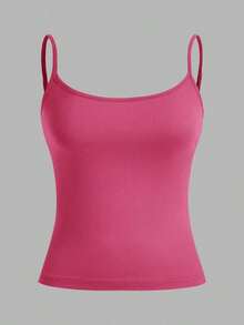 Set de 3 camisetas de tirantes ajustadas informales para mujer, adecuadas para el verano - Multicolor 6 - Ver 5