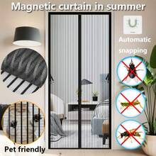 1 tấm rèm voan mềm tự dính, thiết kế khóa nam châm, không gây tiếng ồn, thoáng khí, chống muỗi, thích hợp sử dụng trong nhà vào mùa hè. - Sợi hình thoi sọc - không có cửa hàng - Xem 4