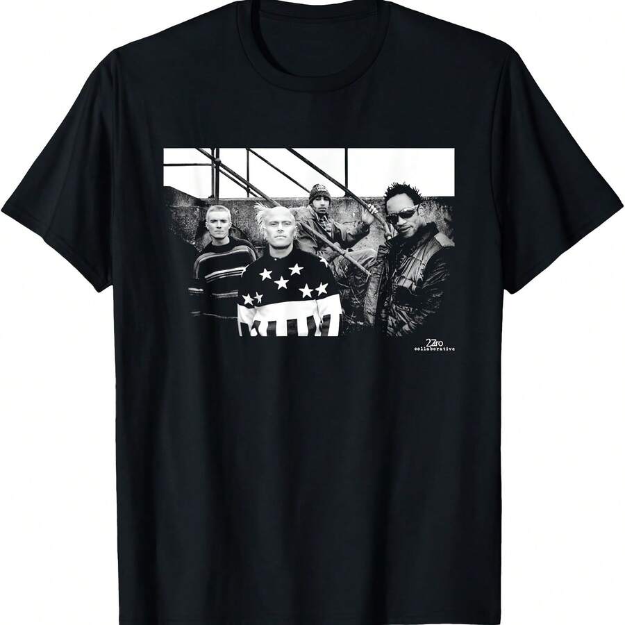 The Prodigy Firestarter Promo Photo By Phil Nicholls T-Shirt - Black - View 1