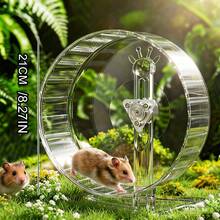 1pc Large Size Super Quiet Hamster Exercise Wheel, Self-Entertainment Toy, Gerbil Running Wheel - View 4