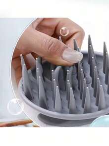 Bàn chải massage gội đầu bằng silicone - dụng cụ gội tóc, lược làm sạch da đầu, dụng cụ gãi ngứa, bàn chải massage da đầu - Nhiều màu - Xem 9
