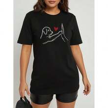 Women T-Shirts - Black - View 8