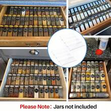 4pcs Transparent Spice Drawer Organizer, Drawer Spice Rack, Kitchen Spice Storage Boxes And Drawer Organizer (Jars Not Included), Cabinet Organizer - Multicolor - View 4